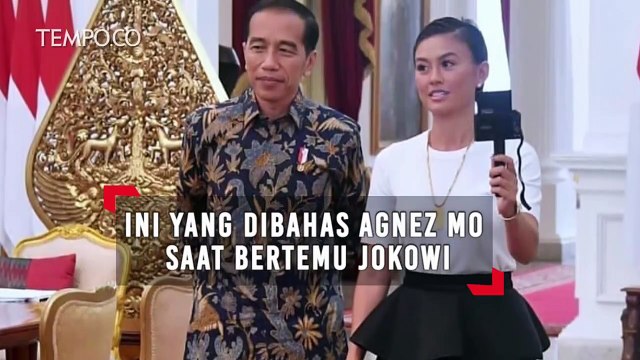Ini yang Dibahas Agnez Mo Saat Bertemu Jokowi