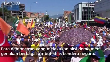 Demonstrasi besar-besaran di Venezuela Tuntut Maduro Mundur
