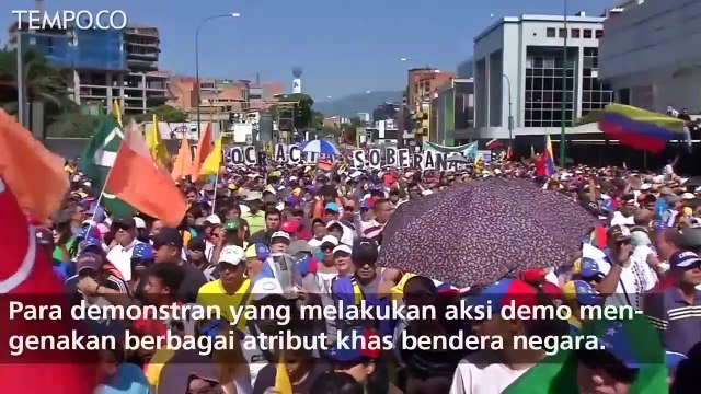 Demonstrasi besar-besaran di Venezuela Tuntut Maduro Mundur