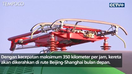 Kereta Peluru Model Baru Dikenalkan, Kecepatan 350 Km per Jam