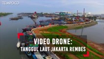 Video Drone: Kondisi Tanggul Laut Jakarta yang Rembes