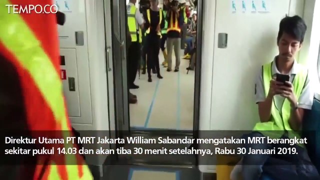Uji Coba MRT Lebak Bulus - Bundaran HI Hanya 30 Menit