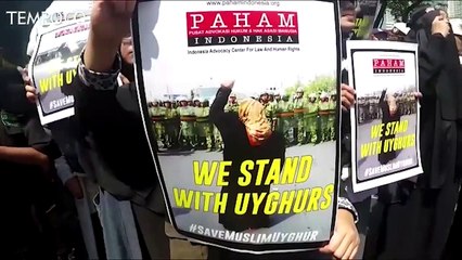Solidaritas untuk Muslim Uighur, Massa Kecam Pemerintah Cina
