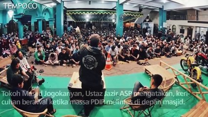 Kronologi Bentrokan Massa PDIP Dengan Pemuda Masjid Jogokariyan