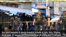 Dua Bom Meledak di Gereja di Filipina Selatan, 20 Orang Tewas
