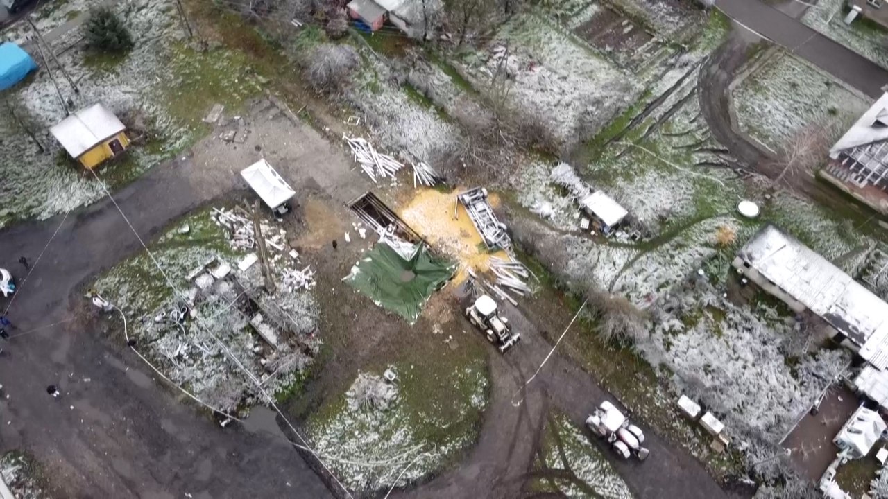 Guerre en Ukraine : les images du point d'impact du missile en Pologne