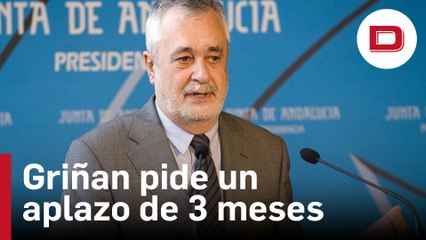 Griñán pide aplazar tres meses su ingreso en prisión mientras el Gobierno tramita su indulto