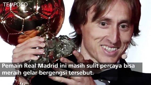 Pemain Real Madrid, Luka Modric Raih Ballon d'Or 2018