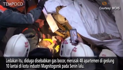 Bayi Ditemukan Hidup di Reruntuhan akibat Ledakan Gas Rusia