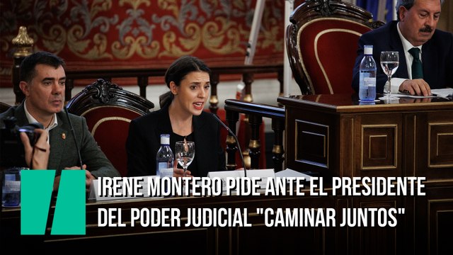 Montero pide ante el presidente del Poder Judicial caminar juntos para hacer efectivo el edificio judicial de protección de los derechos de las mujeres ”