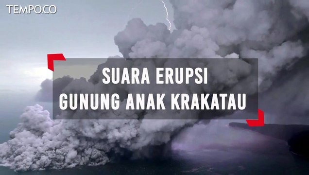 Dentuman Erupsi Gunung Anak Krakatau Terdengar Hingga Sumsel