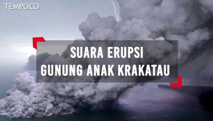 Dentuman Erupsi Gunung Anak Krakatau Terdengar Hingga Sumsel