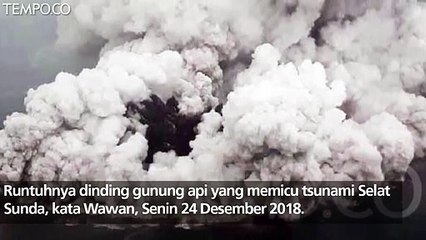 Letusan Gunung Anak Krakatau Berubah Usai Tsunami