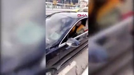 Bakanlık kartı koyduğu aracıyla trafikte terör estirdi