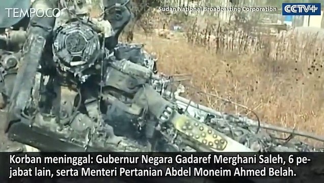 Helikopter Jatuh, Gubernur di Sudan Tewas