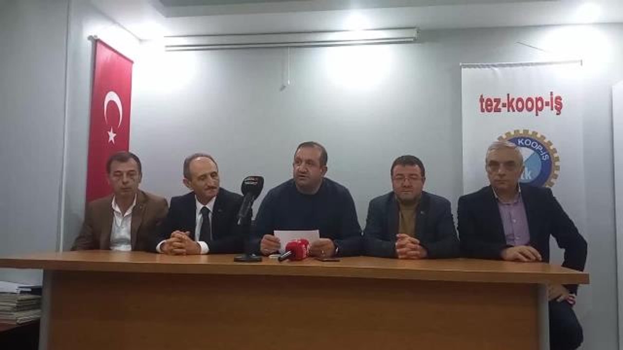Tez-Koop-İş İşçileri Ondokuz Mayıs Üniversi'ne Grev Kararı Astı