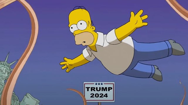 The Simpsons predicts Donald Trump’s 2024 presidential run in 2015 clip