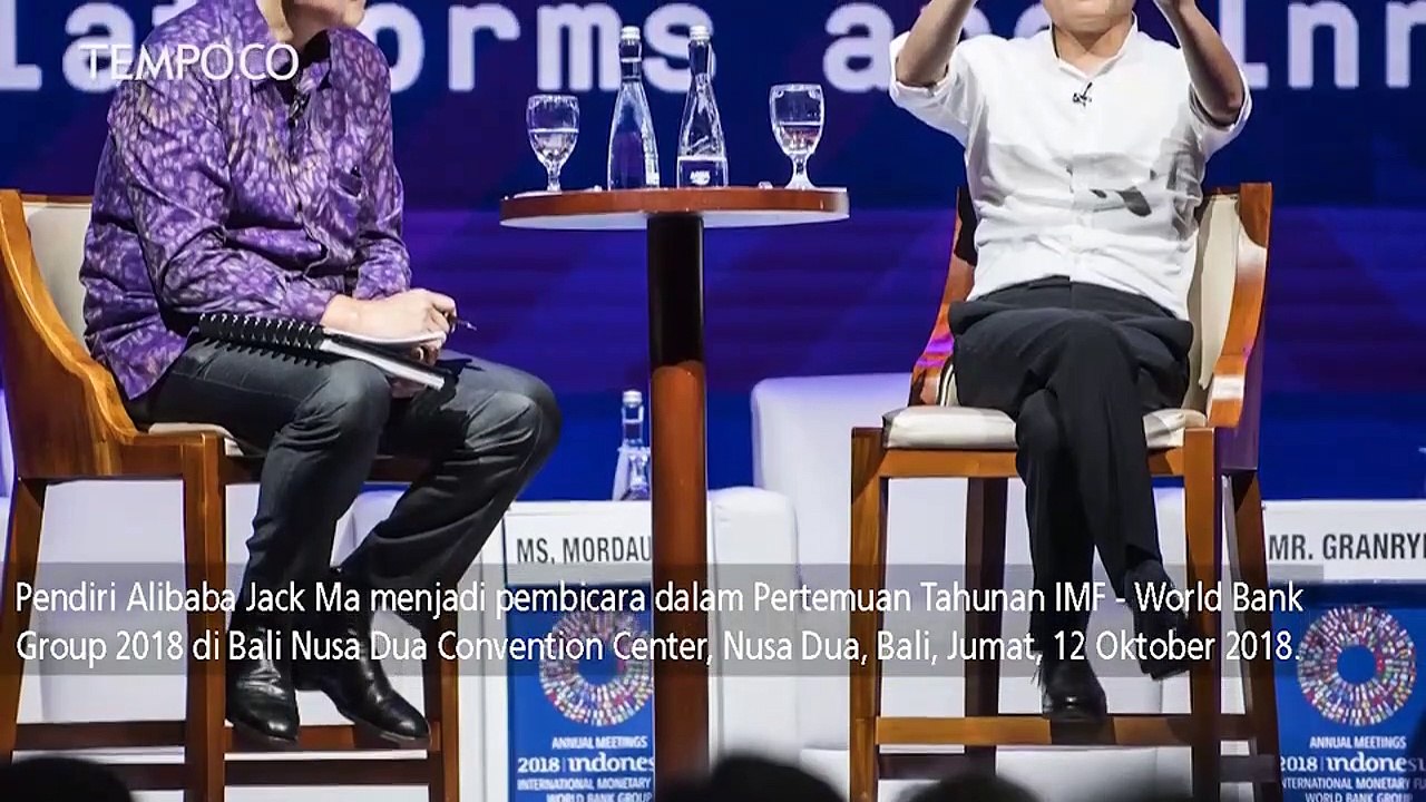 Pertemuan IMF-WGB 2018: Jack Ma Membahas Tren Digital
