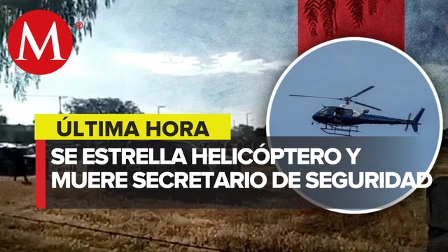Cae helicóptero en el que viajaba el Secretario de Seguridad Pública de Aguascalientes