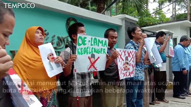 Persatuan Tuna Netra Tuntut Ma'ruf Amin Soal Buta dan Budek