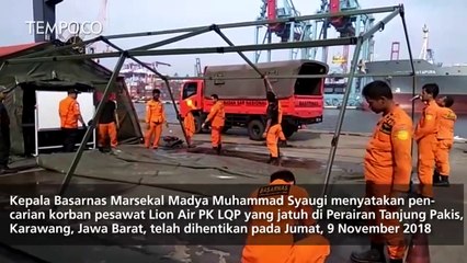 Alasan Dihentikannya Pencarian Korban Pesawat Lion Air