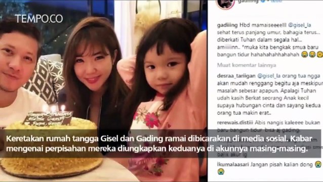 Kemesraan Gisel dan Gading Marten sebelum Gugat Cerai