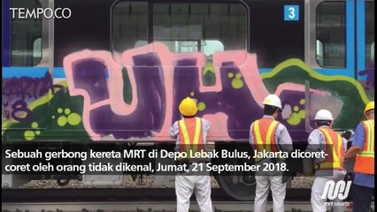Belum Beroperasi, MRT Jadi Korban Aksi Vandalisme