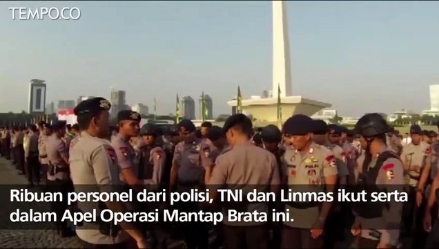 Ribuan Personel Polri dan TNI Disiagakan Amankan Pemilu 2019