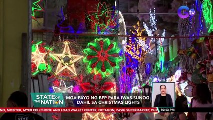 Mga payo ng BFP para iwas-sunog dahil sa Christmas lights | SONA