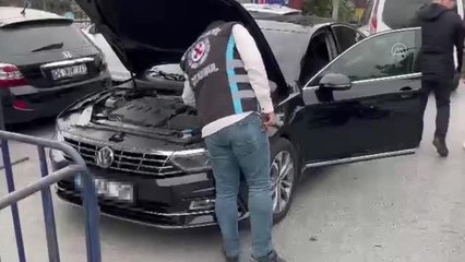 Kağıthane'de trafikte tartıştığı sürücüyü tehdit ettiği öne sürülen şüpheli yakalandı