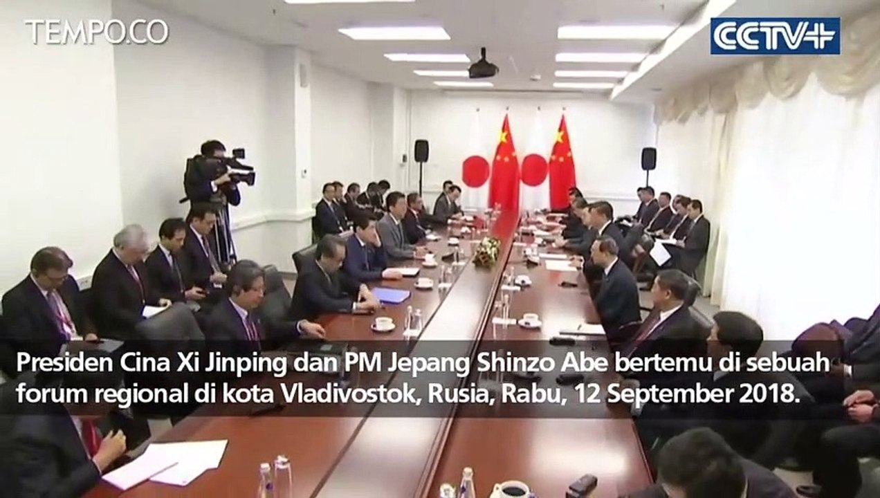 Pertemuan Xi Jinping dan Shinzo Abe Bahas Stabilitas Global