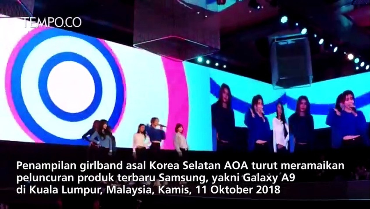 Girlband AOA Turut Ramaikan Peluncuran Samsung Galaxy A9