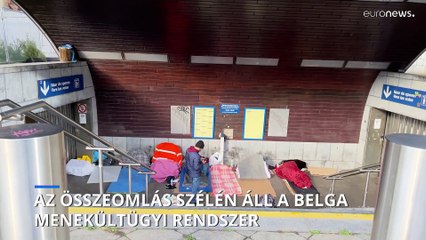 Helyszíni riport: megteltek a befogadóközpontok Brüsszelben, sok menedékkérő az utcán alszik