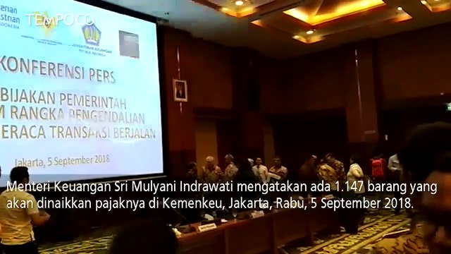 Sri Mulyani Naikkan 1.147 Tarif Barang Impor
