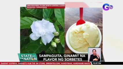 Sampaguita, ginamit na flavor ng sorbetes | SONA