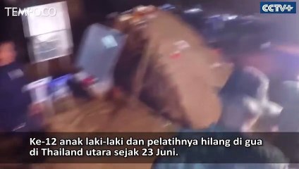 Tim SAR Berhasil Selamatkan 12 Bocah dan Pelatih dari Gua di Thailand