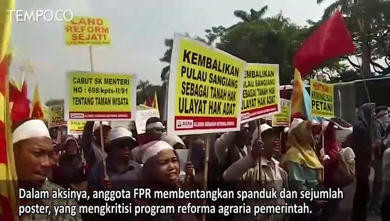 Ratusan Orang Gelar Peringatan Hari Tani Nasional 2018