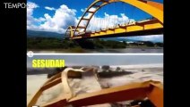 Kondisi Palu Sebelum dan Sesudah Dilanda Gempa dan Tsunami