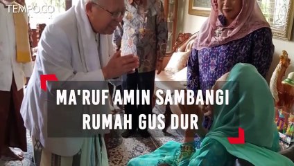Sambangi Rumah Gus Dur, Ma'ruf Amin Ditemui Yenny Wahid