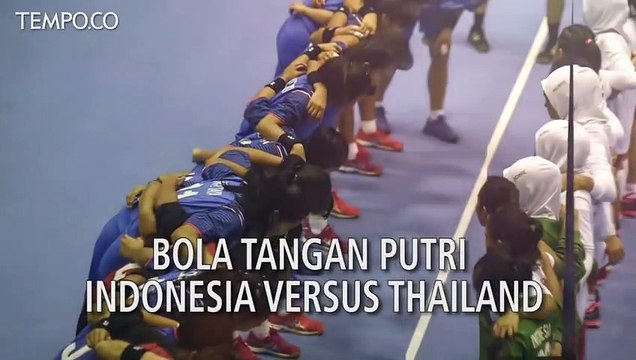 Tim Bola Tangan Putri Indonesia versus Tim Thailand