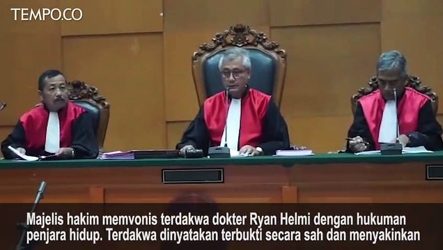 Pembunuh Dokter Letty Divonis Penjara Seumur Hidup