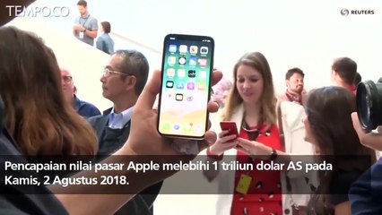 Apple meraih nilai pasar rekor 1 triliun dolar AS