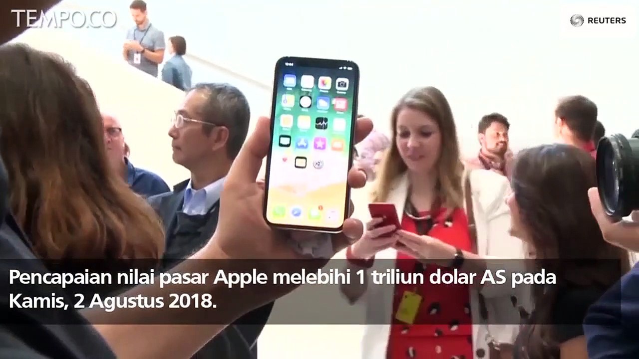 Apple meraih nilai pasar rekor 1 triliun dolar AS