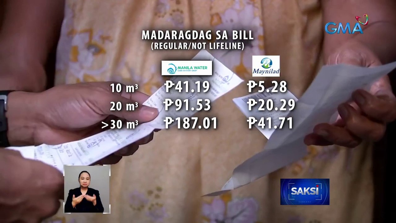 Dagdag-singil ng Maynilad at Manila Water, ipatutupad sa susunod na taon | Saksi
