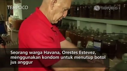 Di Kuba, Kondom untuk Memancing dan Fermentasi Anggur