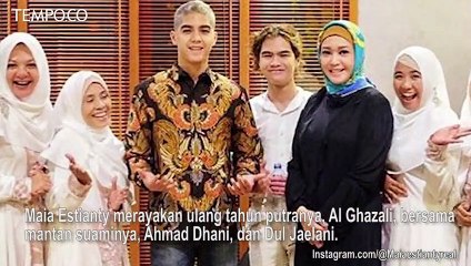 Maia Estianty Bertemu Mulan Jameela di Ultah Al