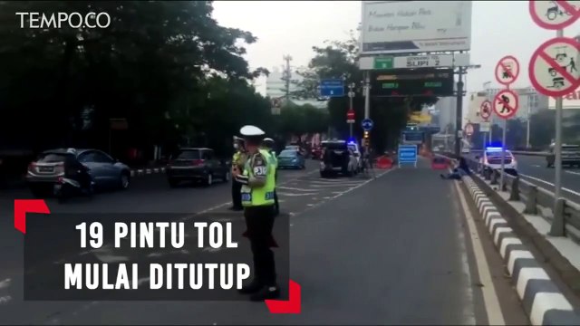 Kondisi Lalu Lintas Saat Pintu Tol Ditutup