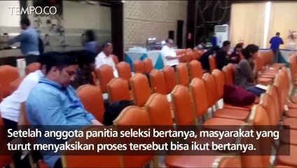 Wawancara Terbuka Calon Hakim MK