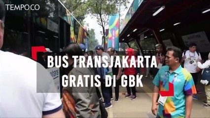 Transjakarta Gratis di GBK Jadi Andalan Penonton Asian Games