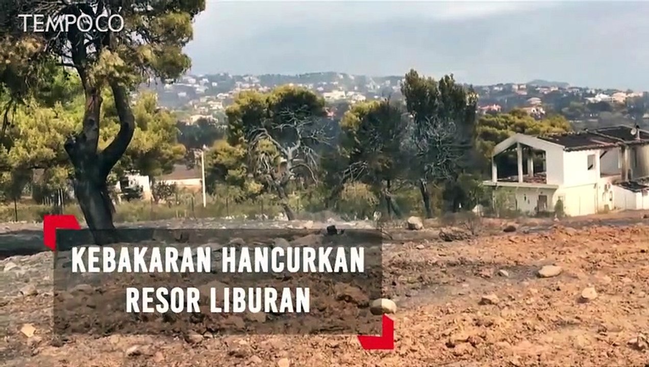 Kebakaran Hancurkan Puluhan Resor Liburan di Yunani